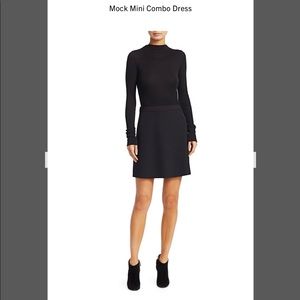 Theory Mock Mini Combo Dress